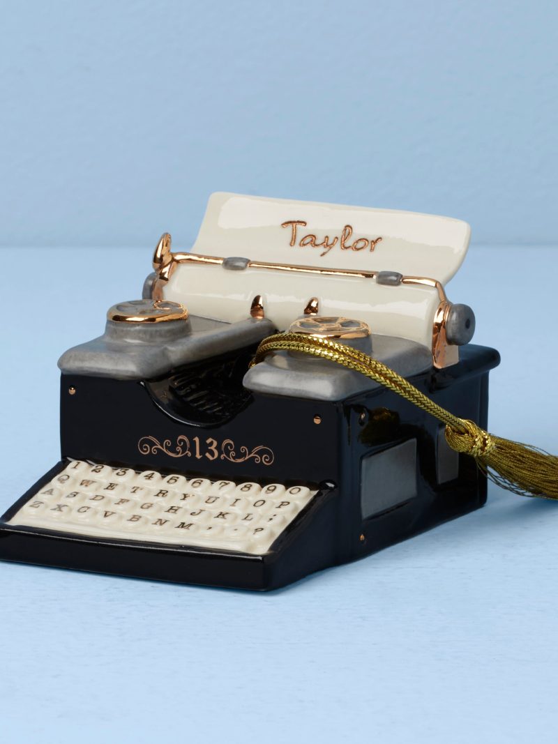 Personalized Typewriter Ornament